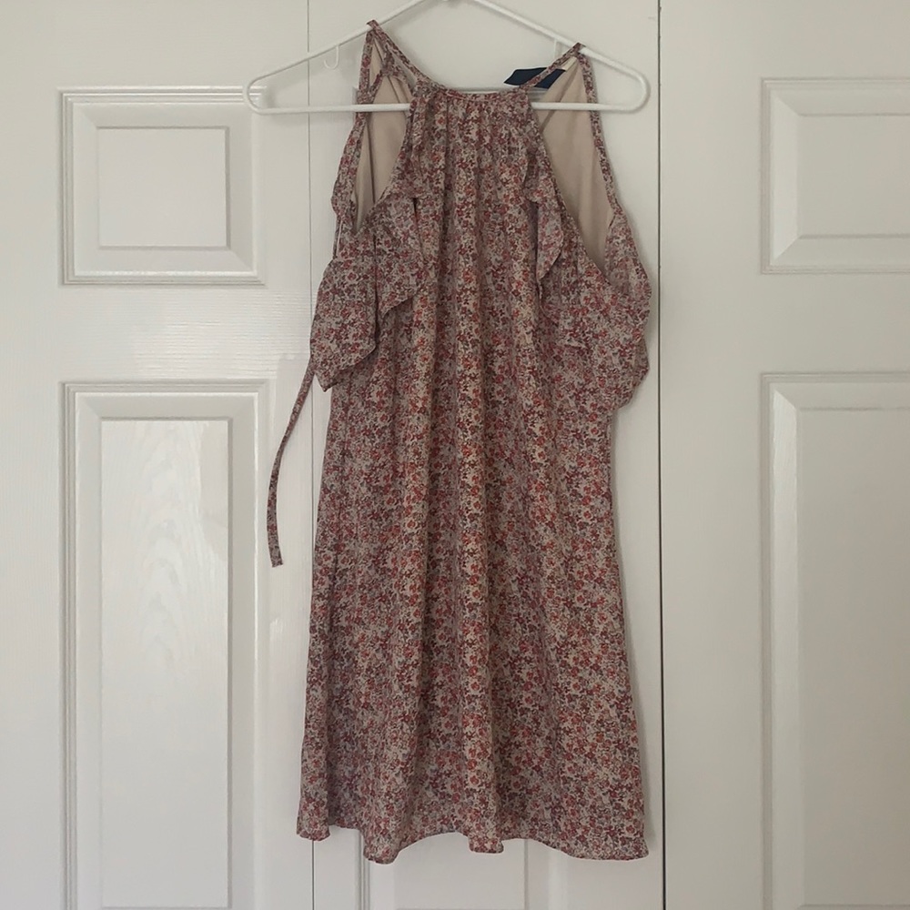Pink floral summer dress